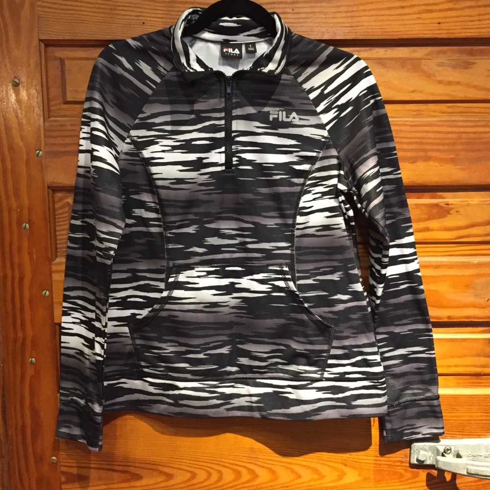 Vintage FILA Half Zip Track Pullover Sz Sm